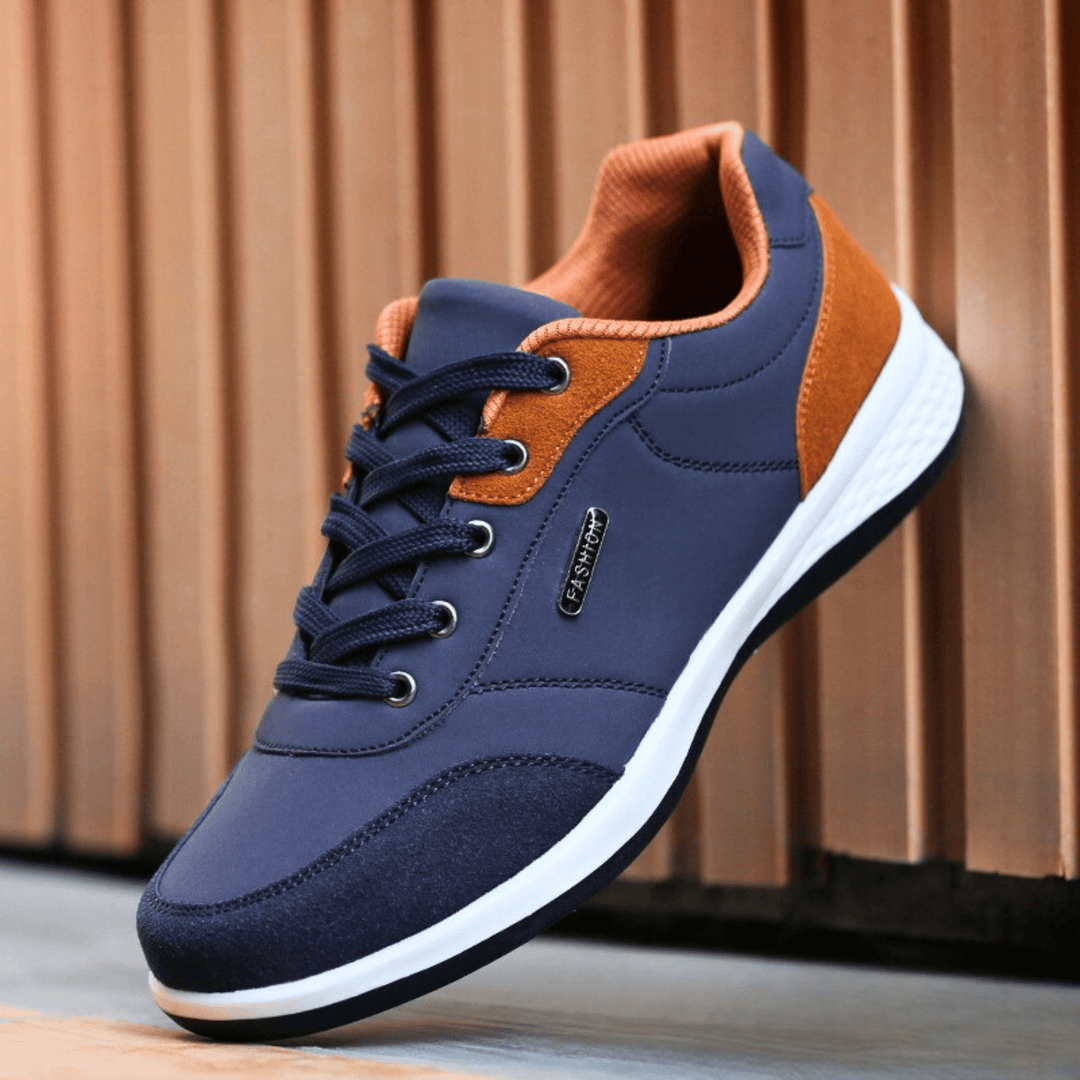 Nortvale - Casual Comfort Leather Sneakers - 14:771#Blue;200000124:200000364