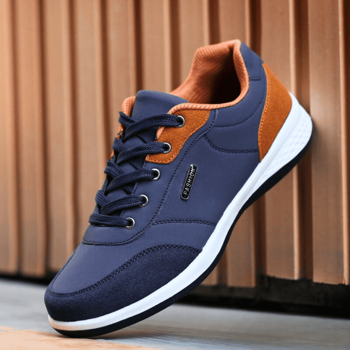 Nortvale - Casual Comfort Leather Sneakers - 14:771#Blue;200000124:200000364