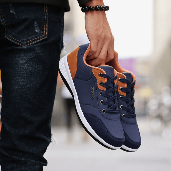Nortvale - Casual Comfort Leather Sneakers - 14:771#Blue;200000124:200000364