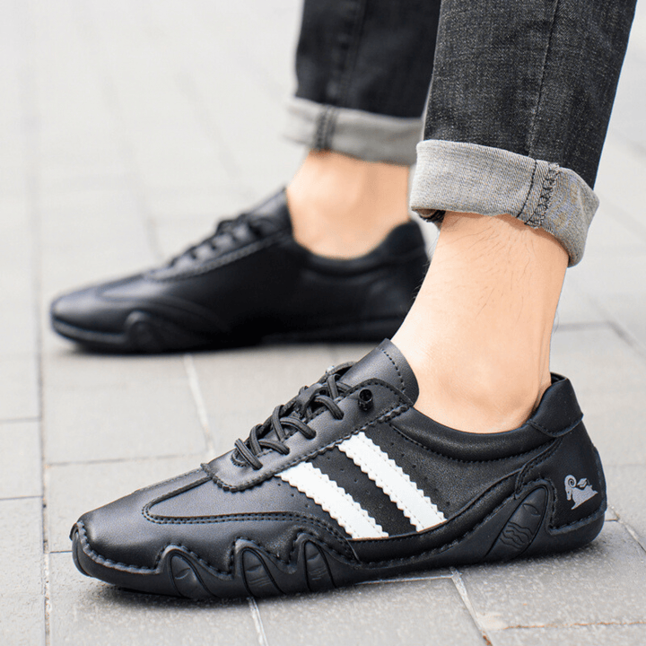 Nortvale - Casual Flat Leather Sneakers - 14:193;200000124:200000898