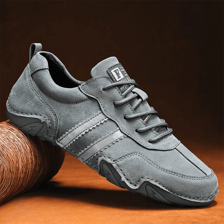 Nortvale - Casual Suede Leather Sneakers - 14:193#Gray;200000124:200000898
