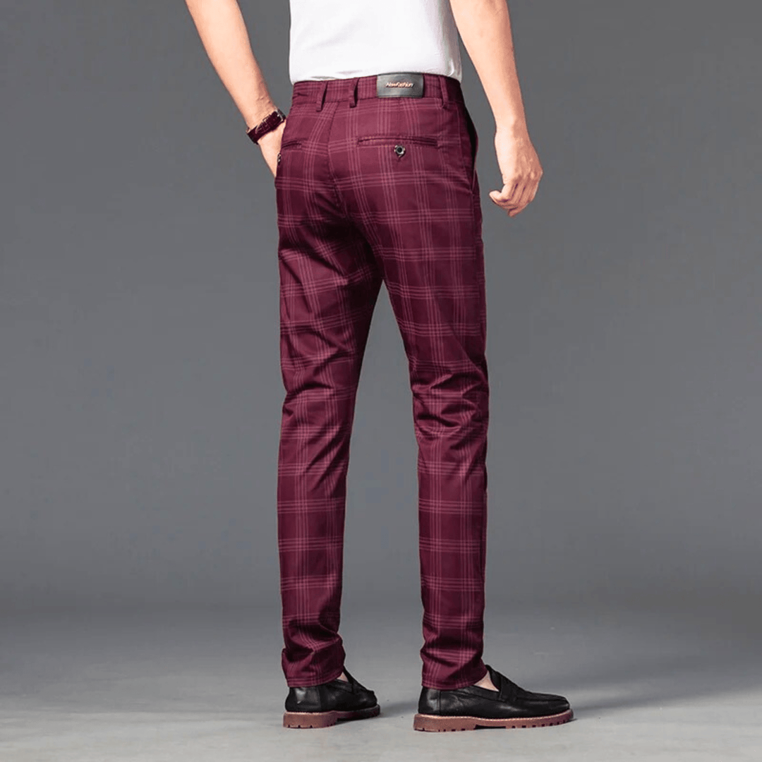 Nortvale - Checkered Slim Fit Business Pants - 14:200002984;5:200001014