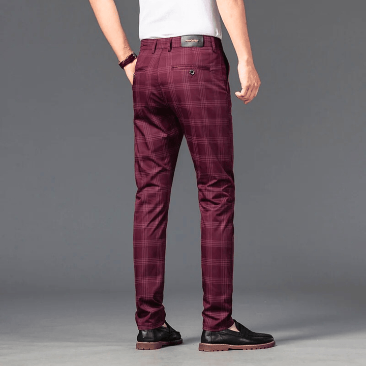 Nortvale - Checkered Slim Fit Business Pants - 14:200002984;5:200001014