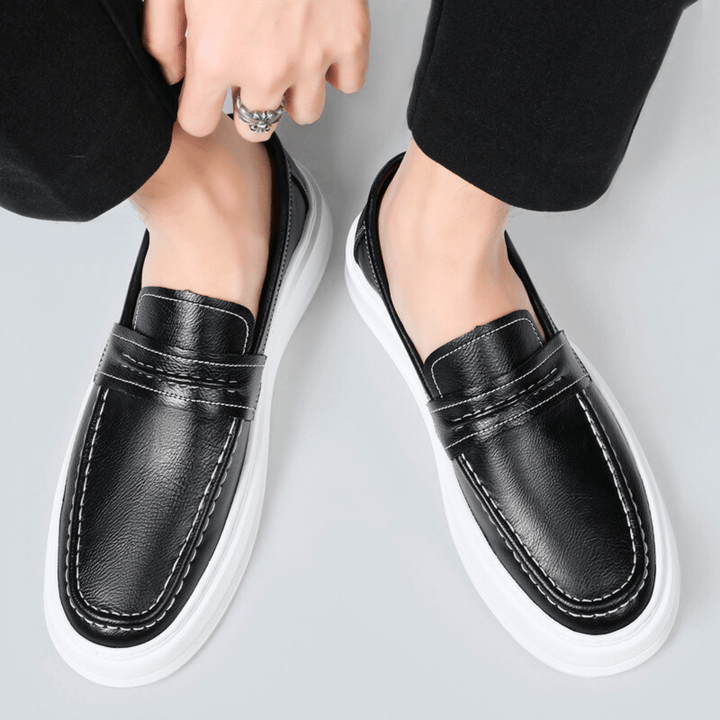 Nortvale - Classic Genuine Leather Loafers - 14:193;200000124:200000898