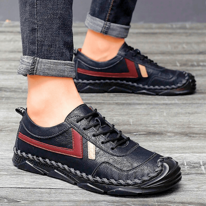 Nortvale - ClassicStep Retro Leather Sneakers - 14:193#Black;200000124:200000898