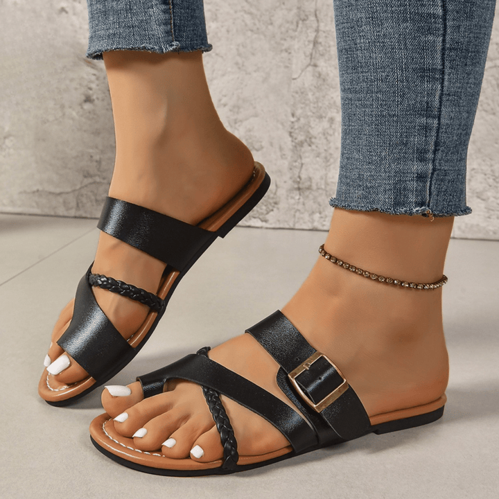 Nortvale - Clip - Toe Leather Sandals - 14:193#01 - 3;200000124:200000334