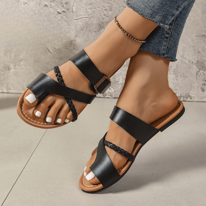 Nortvale - Clip - Toe Leather Sandals - 14:193#01 - 3;200000124:200000334