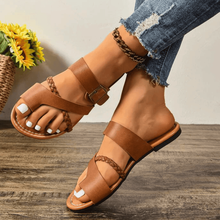 Nortvale - Clip - Toe Leather Sandals - 14:365458#brown 01 - 2;200000124:200000334
