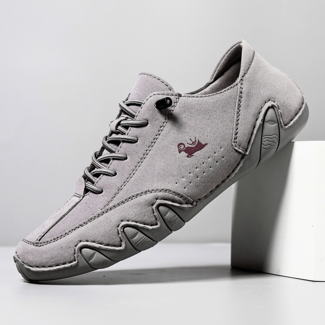 Nortvale - Comfortable Flat Leather Sneakers - 14:1254#F8009 Sky Blue;200000124:200000898