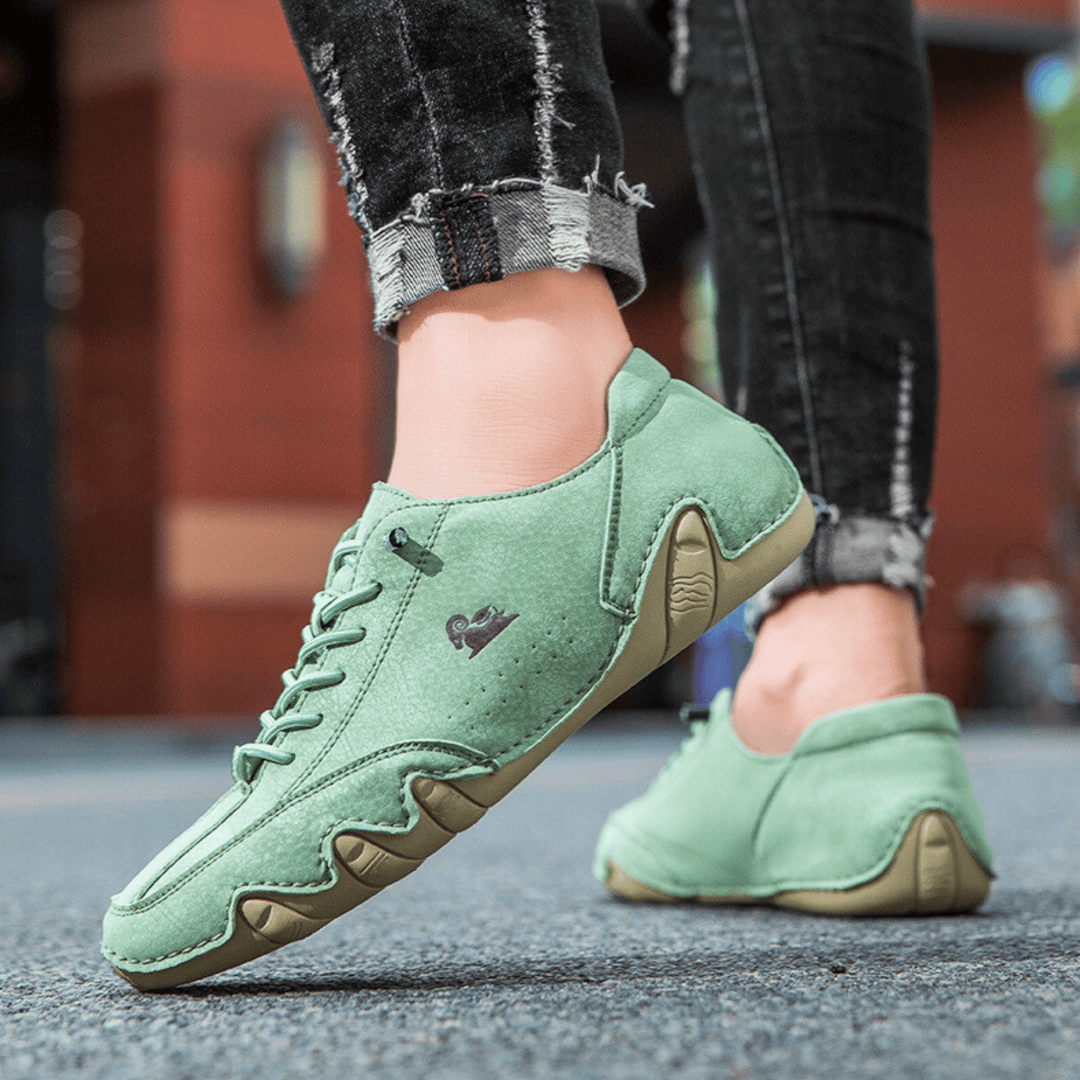 Nortvale - Comfortable Flat Leather Sneakers - 14:193#F8009 black;200000124:200000898