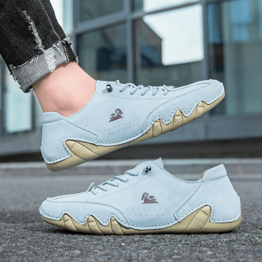 Nortvale - Comfortable Flat Leather Sneakers - 14:193#F8009 black;200000124:200000898
