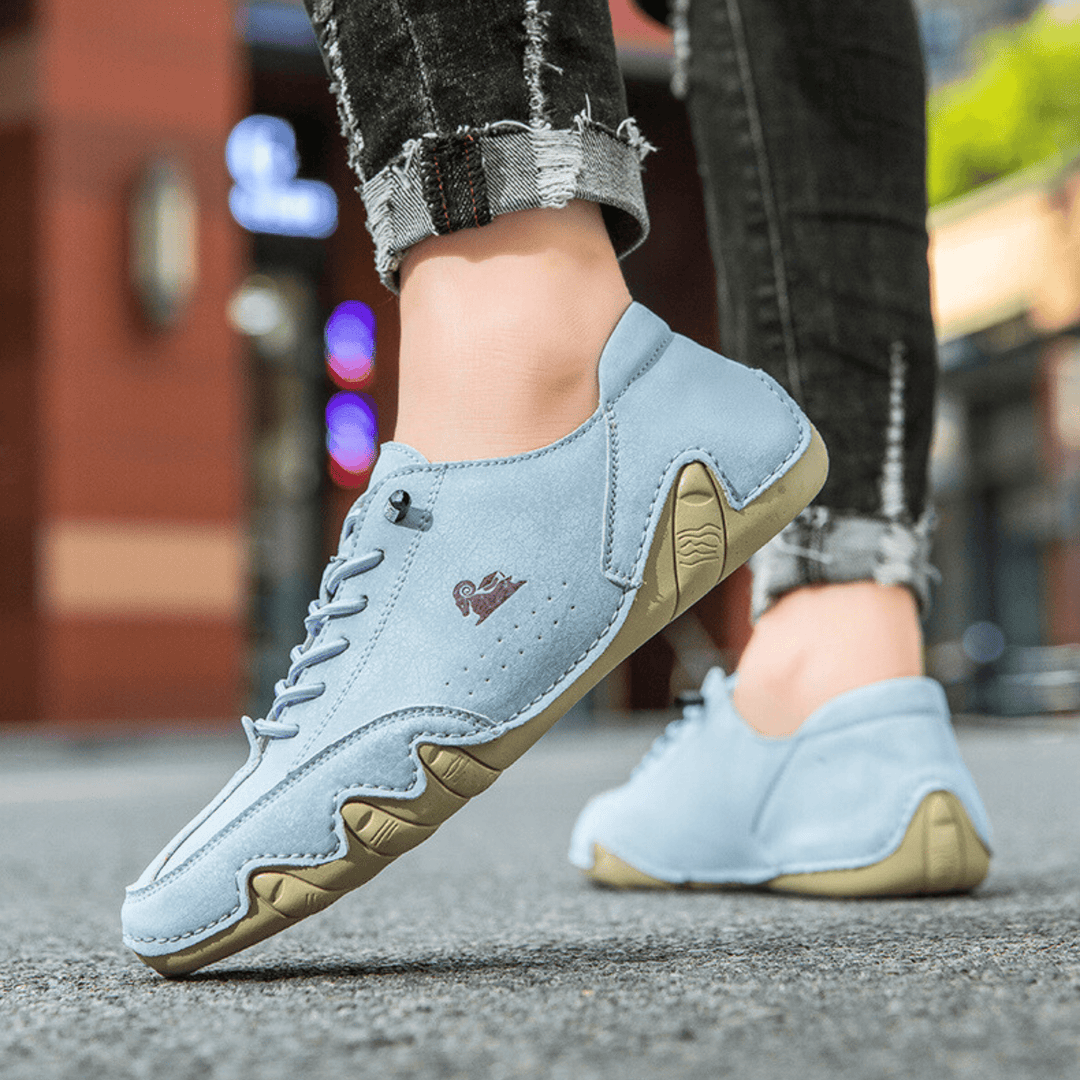 Nortvale - Comfortable Flat Leather Sneakers - 14:193#F8009 black;200000124:200000898