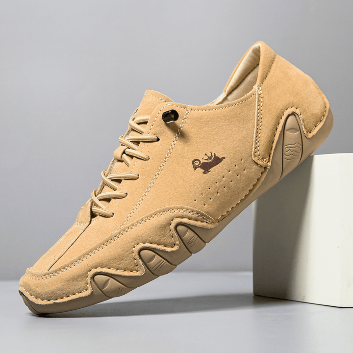 Nortvale - Comfortable Flat Leather Sneakers - 14:200006152#F8009 Apple Green;200000124:200000898
