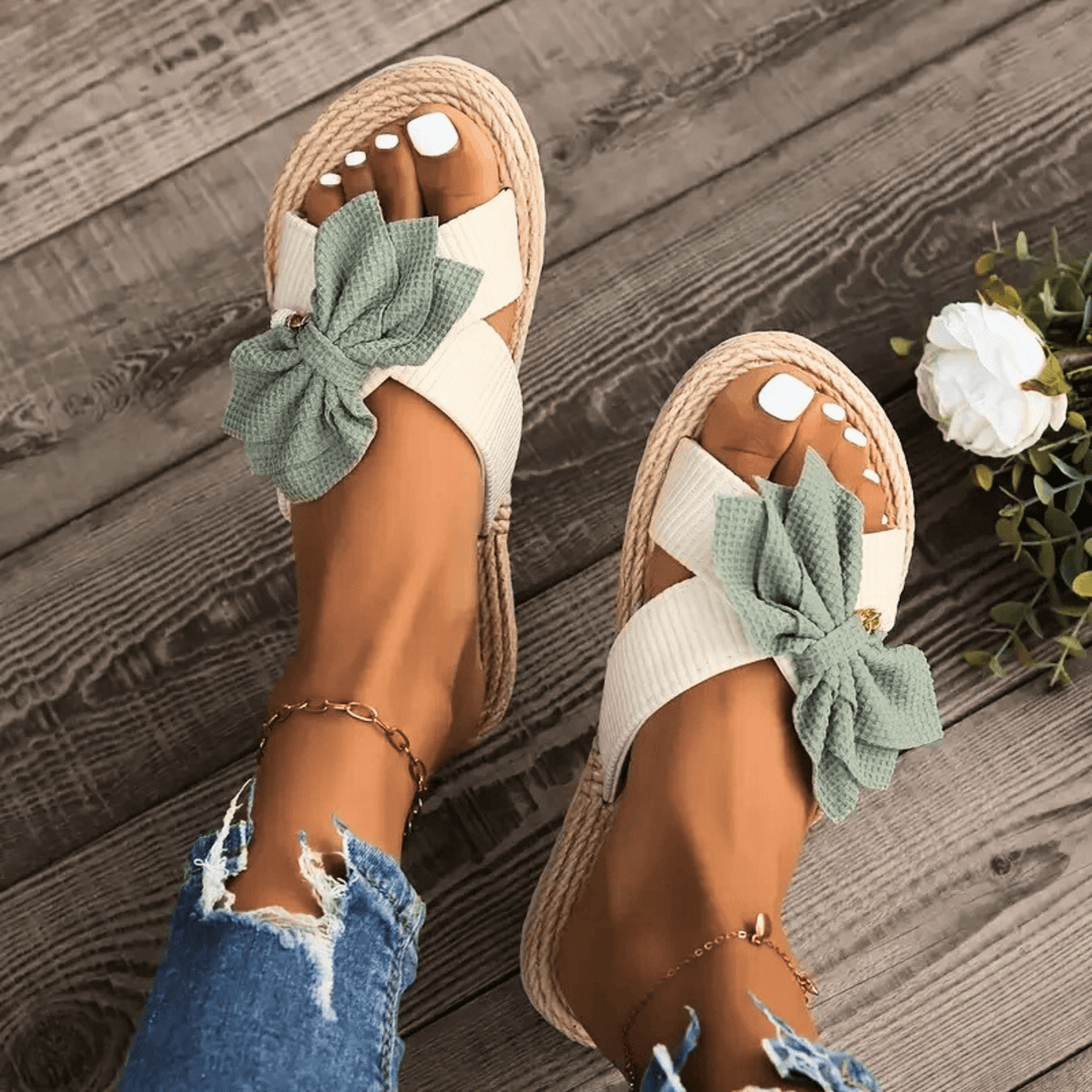 Nortvale - Coral Bow Summer Sandals - 14:175#Green;200000124:200000333;200007763:201441035