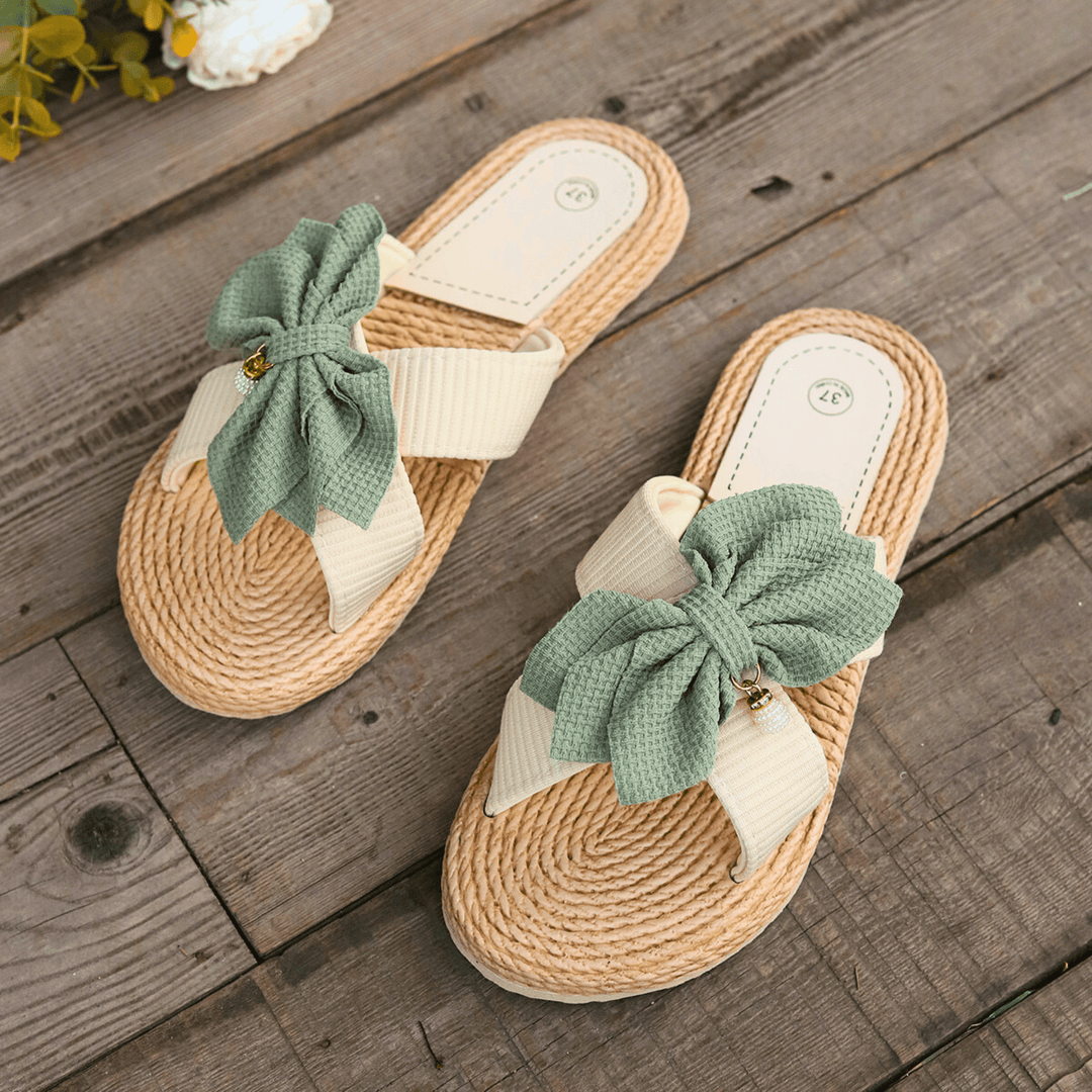 Nortvale - Coral Bow Summer Sandals - 14:175#Green;200000124:200000333;200007763:201441035