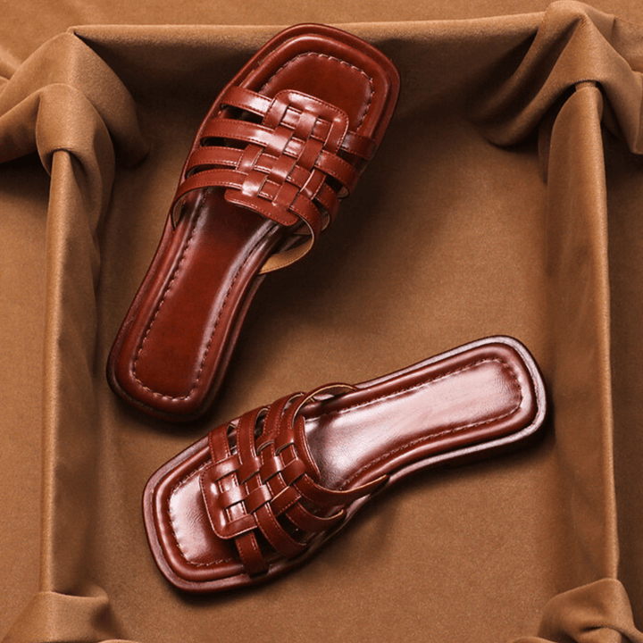 Nortvale - Cross - Handwoven Leather Sandals - 14:200006154;200000124:200000333