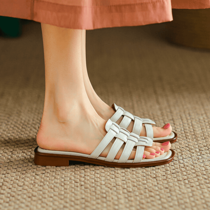 Nortvale - Cross - Handwoven Leather Sandals - 14:200006154;200000124:200000333