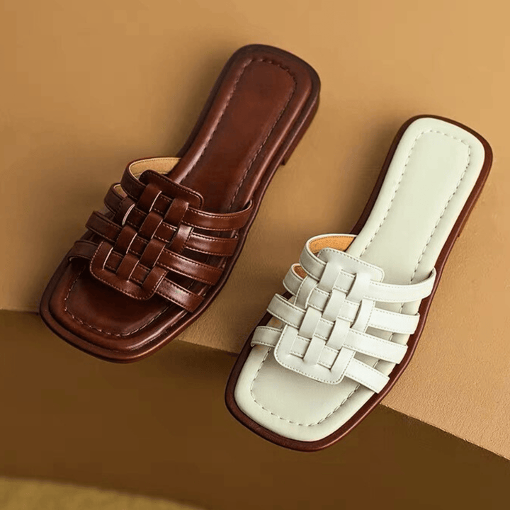 Nortvale - Cross - Handwoven Leather Sandals - 14:200006154;200000124:200000333