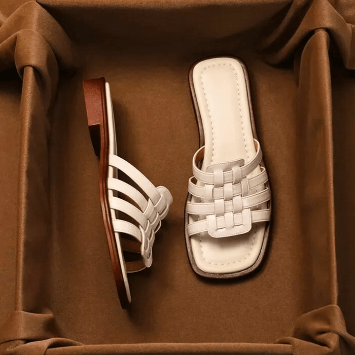 Nortvale - Cross - Handwoven Leather Sandals - 14:771;200000124:200000333