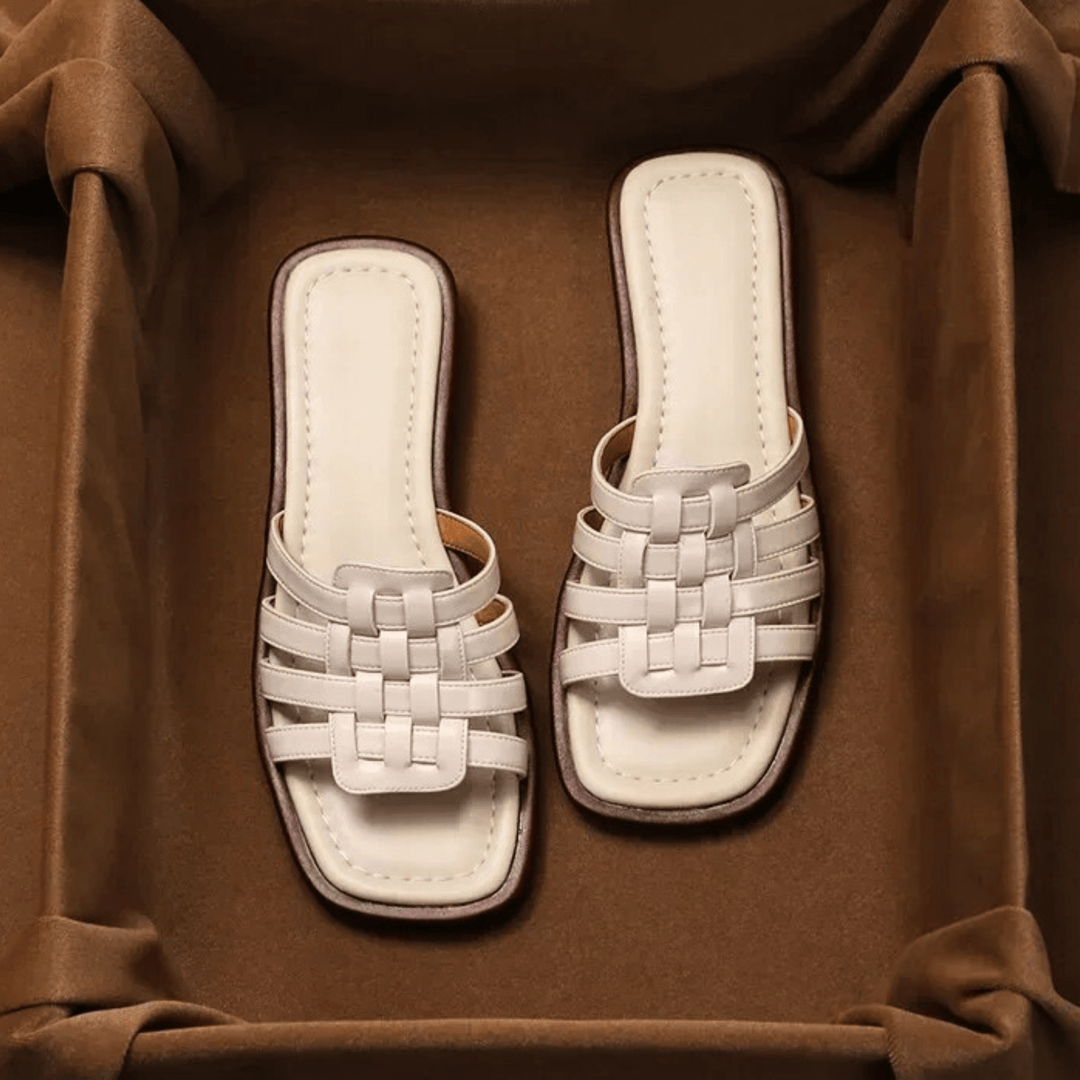 Nortvale - Cross - Handwoven Leather Sandals - 14:771;200000124:200000333