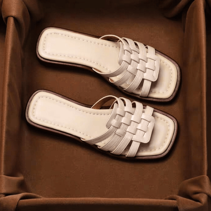 Nortvale - Cross - Handwoven Leather Sandals - 14:771;200000124:200000333