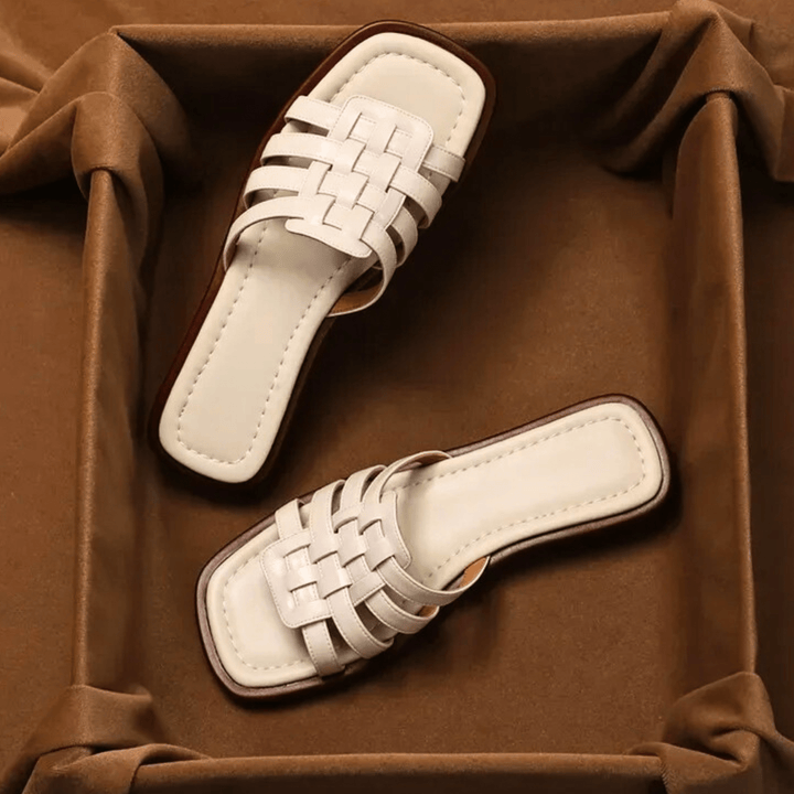 Nortvale - Cross - Handwoven Leather Sandals - 14:771;200000124:200000333
