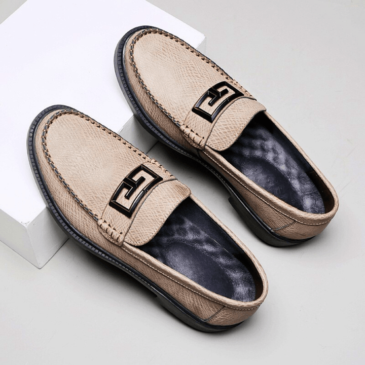 Nortvale - Formal Genuine Leather Loafers - 14:365458#Camel;200000124:200000898