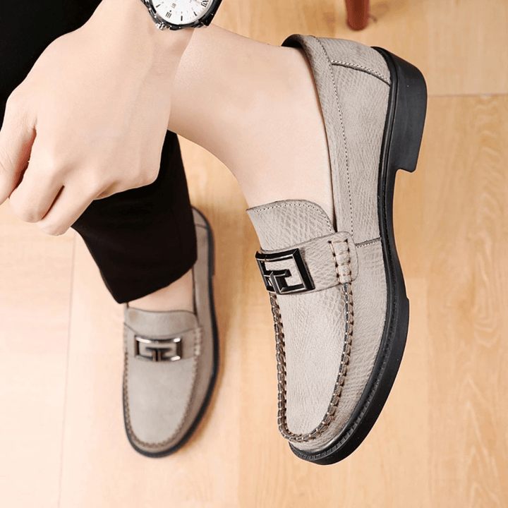 Nortvale - Formal Genuine Leather Loafers - 14:365458#Camel;200000124:200000898