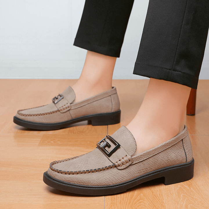 Nortvale - Formal Genuine Leather Loafers - 14:365458#Camel;200000124:200000898