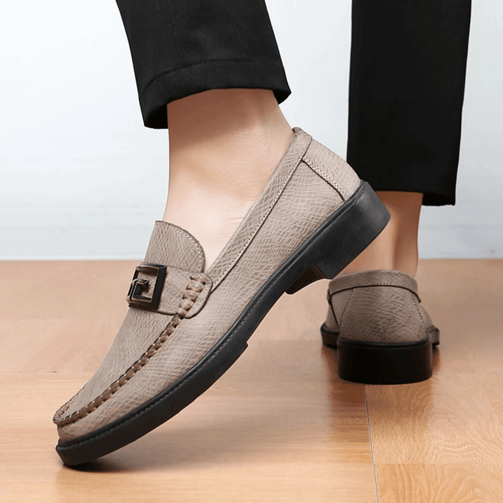 Nortvale - Formal Genuine Leather Loafers - 14:365458#Camel;200000124:200000898
