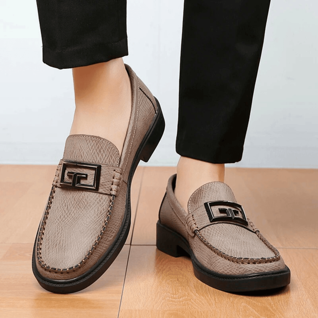 Nortvale - Formal Genuine Leather Loafers - 14:365458#Camel;200000124:200000898