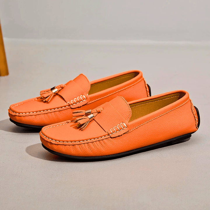Nortvale - Genuine Leather Tassel Slip - Ons - 14:350852;200000124:200000898