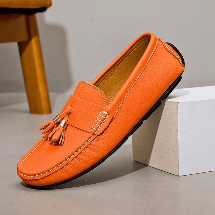 Nortvale - Genuine Leather Tassel Slip - Ons - 14:350852;200000124:200000898