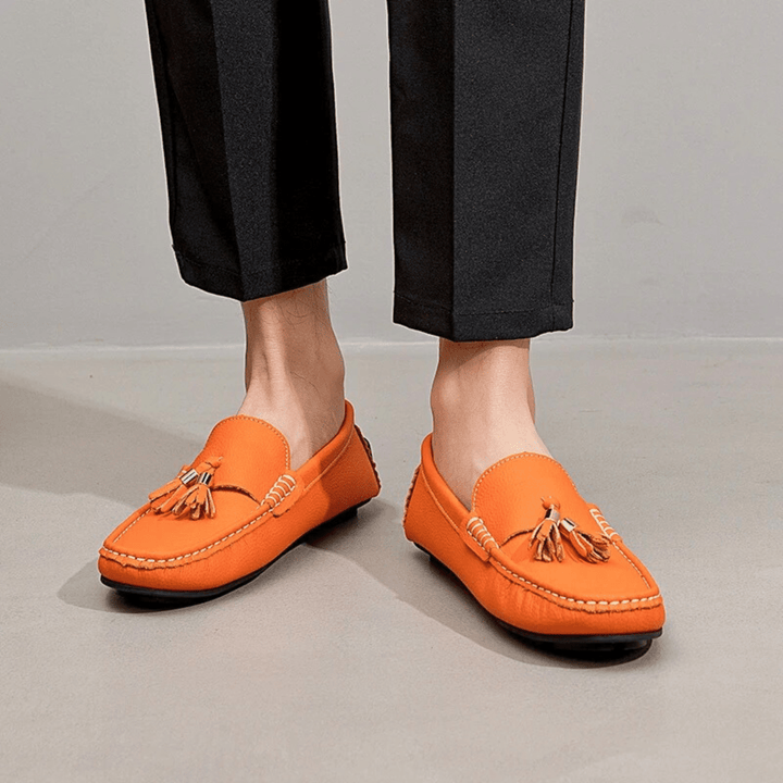 Nortvale - Genuine Leather Tassel Slip - Ons - 14:350852;200000124:200000898