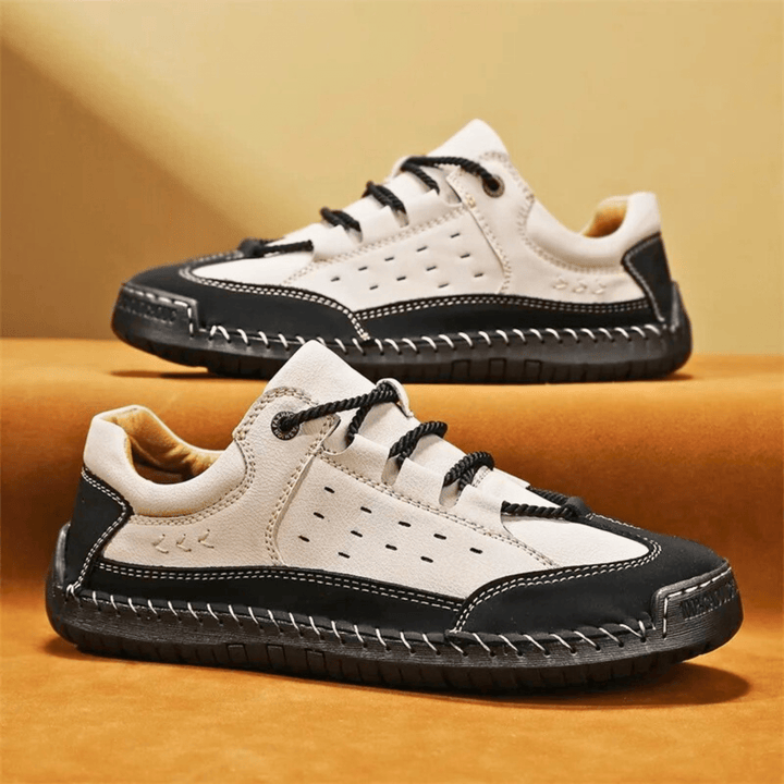 Nortvale - Hand - Stiched Leather Sneakers - 14:193;200000124:200000364