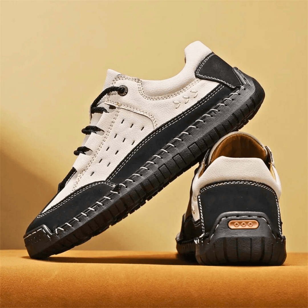 Nortvale - Hand - Stiched Leather Sneakers - 14:193;200000124:200000364