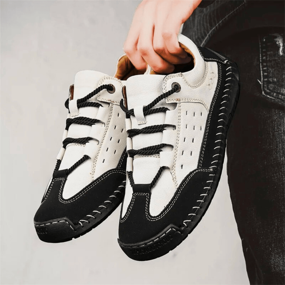 Nortvale - Hand - Stiched Leather Sneakers - 14:193;200000124:200000364