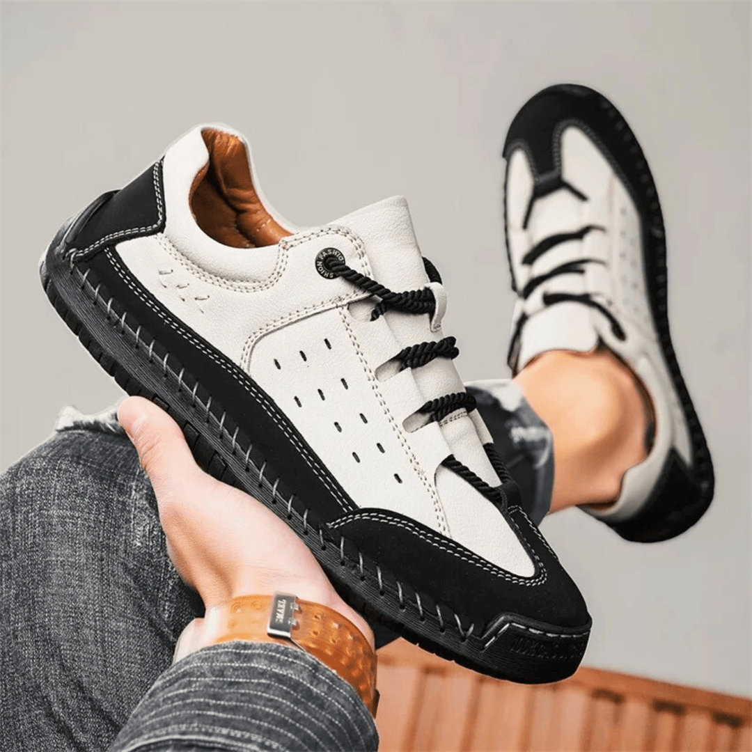 Nortvale - Hand - Stiched Leather Sneakers - 14:193;200000124:200000364