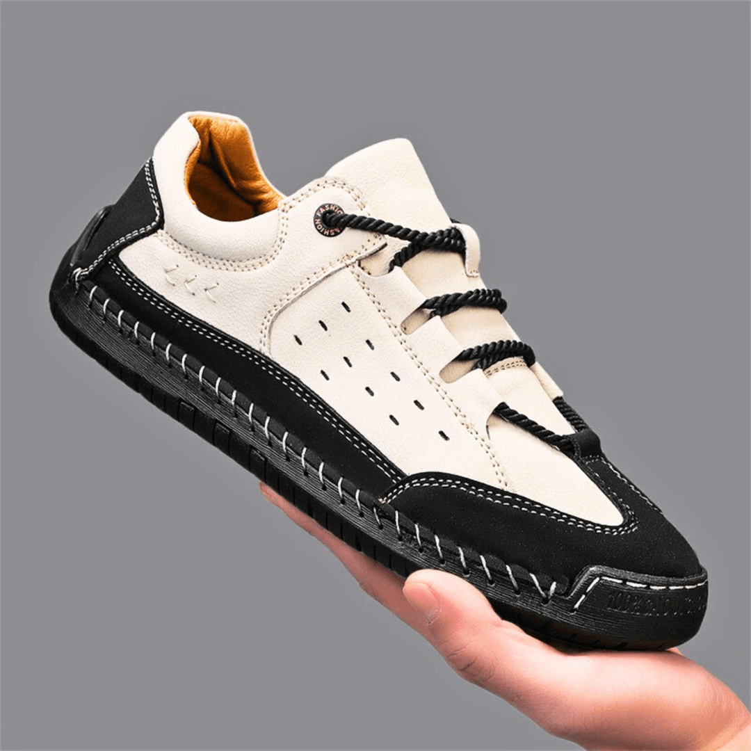 Nortvale - Hand - Stiched Leather Sneakers - 14:193;200000124:200000364