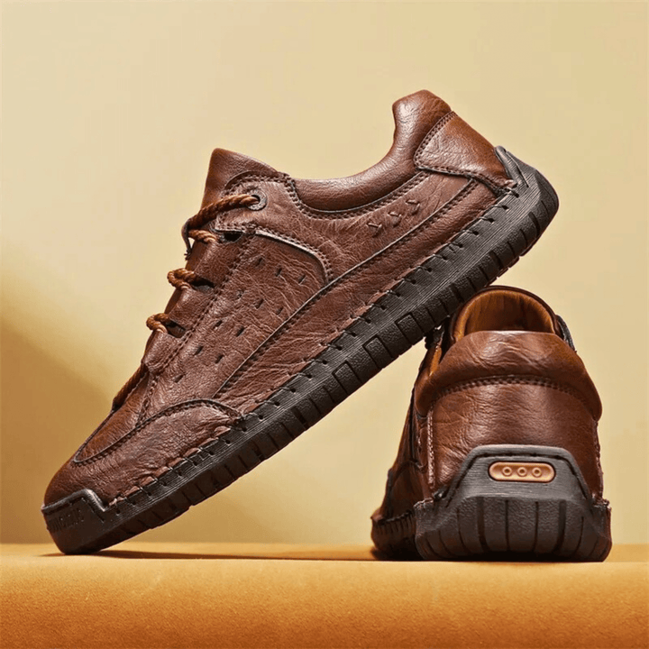 Nortvale - Hand - Stiched Leather Sneakers - 14:365458;200000124:200000364