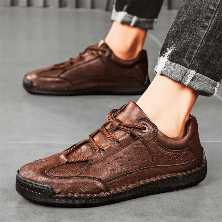 Nortvale - Hand - Stiched Leather Sneakers - 14:365458;200000124:200000364
