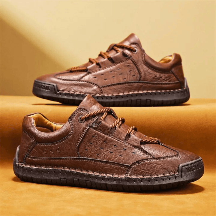 Nortvale - Hand - Stiched Leather Sneakers - 14:365458;200000124:200000364