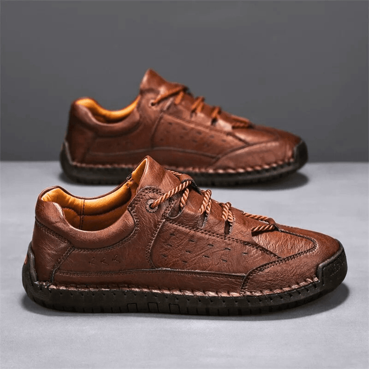 Nortvale - Hand - Stiched Leather Sneakers - 14:365458;200000124:200000364