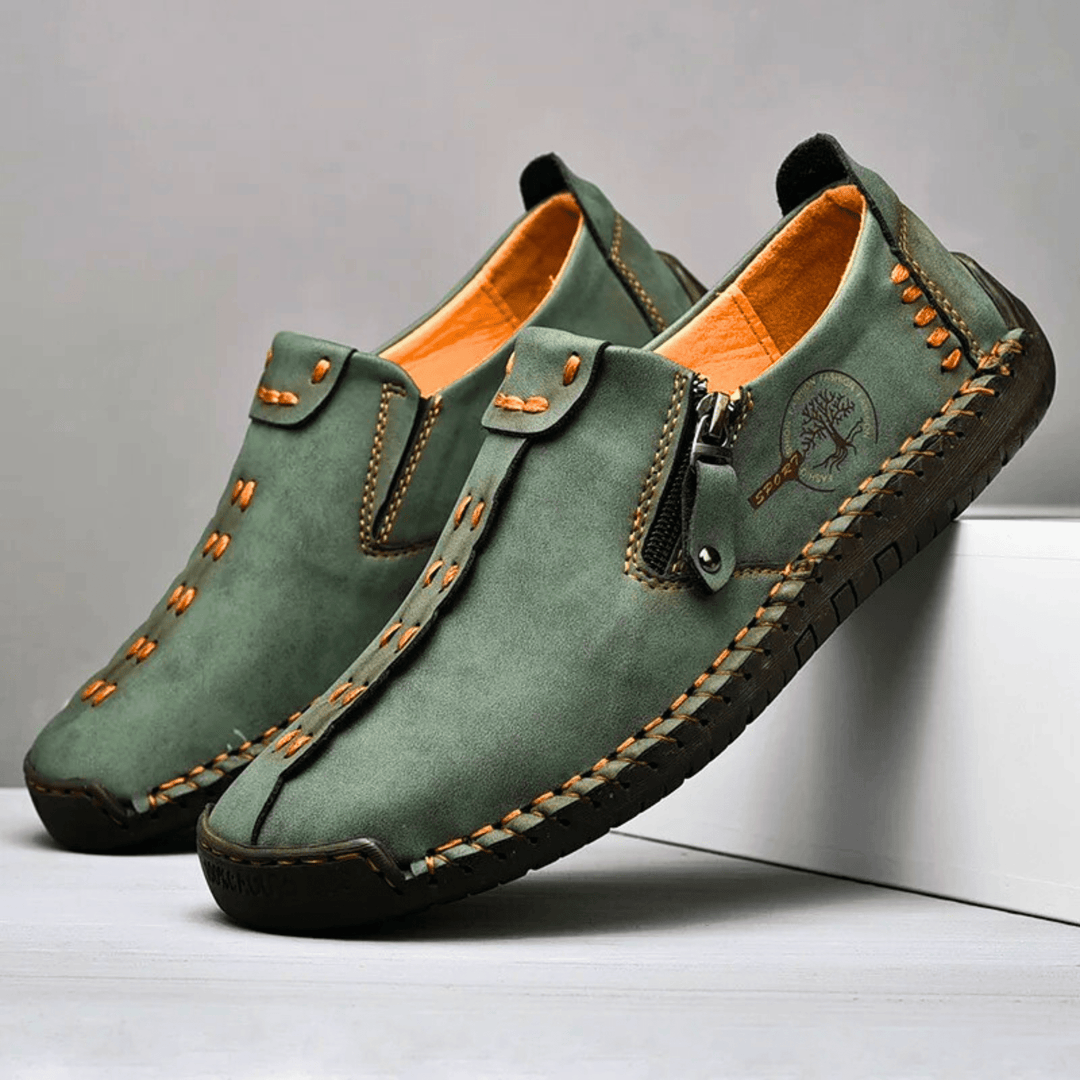 Nortvale - Handmade Leather ZipEase Loafers - 14:175;200000124:200000364