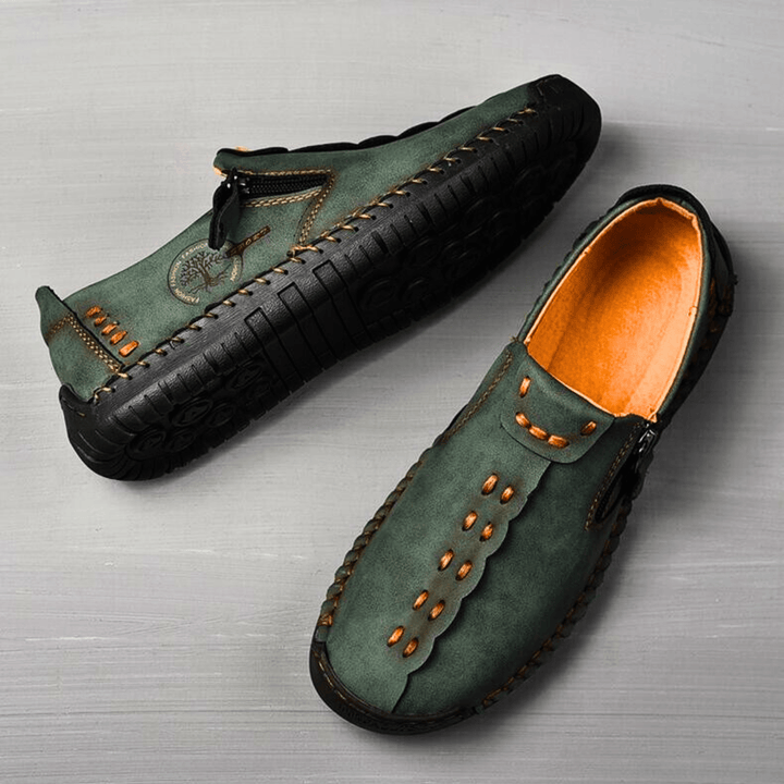 Nortvale - Handmade Leather ZipEase Loafers - 14:175;200000124:200000364