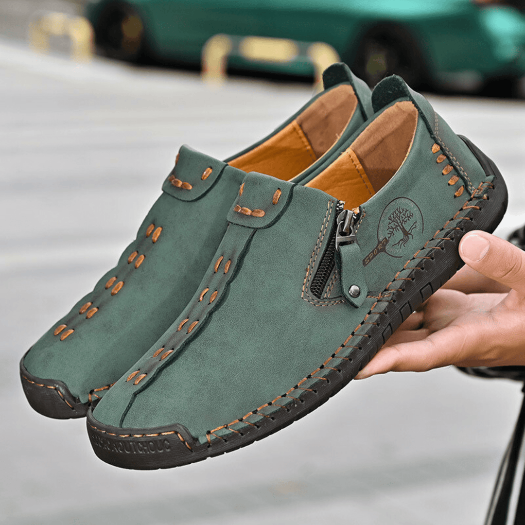 Nortvale - Handmade Leather ZipEase Loafers - 14:175;200000124:200000364