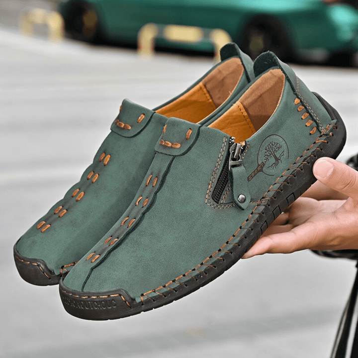 Nortvale - Handmade Leather ZipEase Loafers - 14:175;200000124:200000364