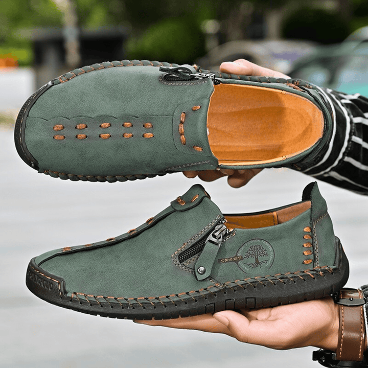 Nortvale - Handmade Leather ZipEase Loafers - 14:175;200000124:200000364