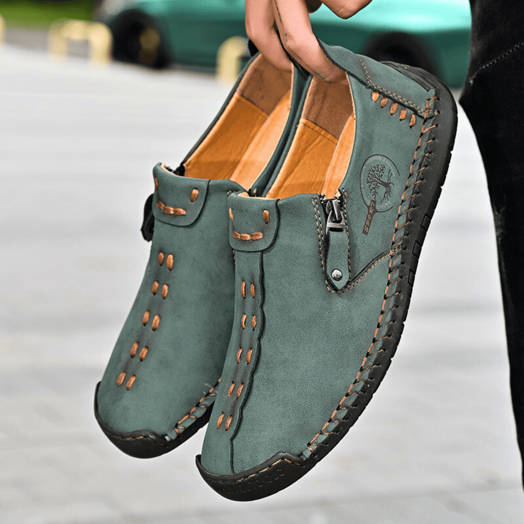Nortvale - Handmade Leather ZipEase Loafers - 14:175;200000124:200000364
