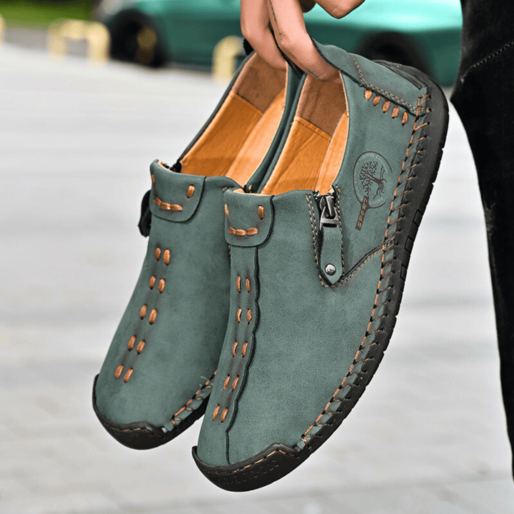 Nortvale - Handmade Leather ZipEase Loafers - 14:175;200000124:200000364